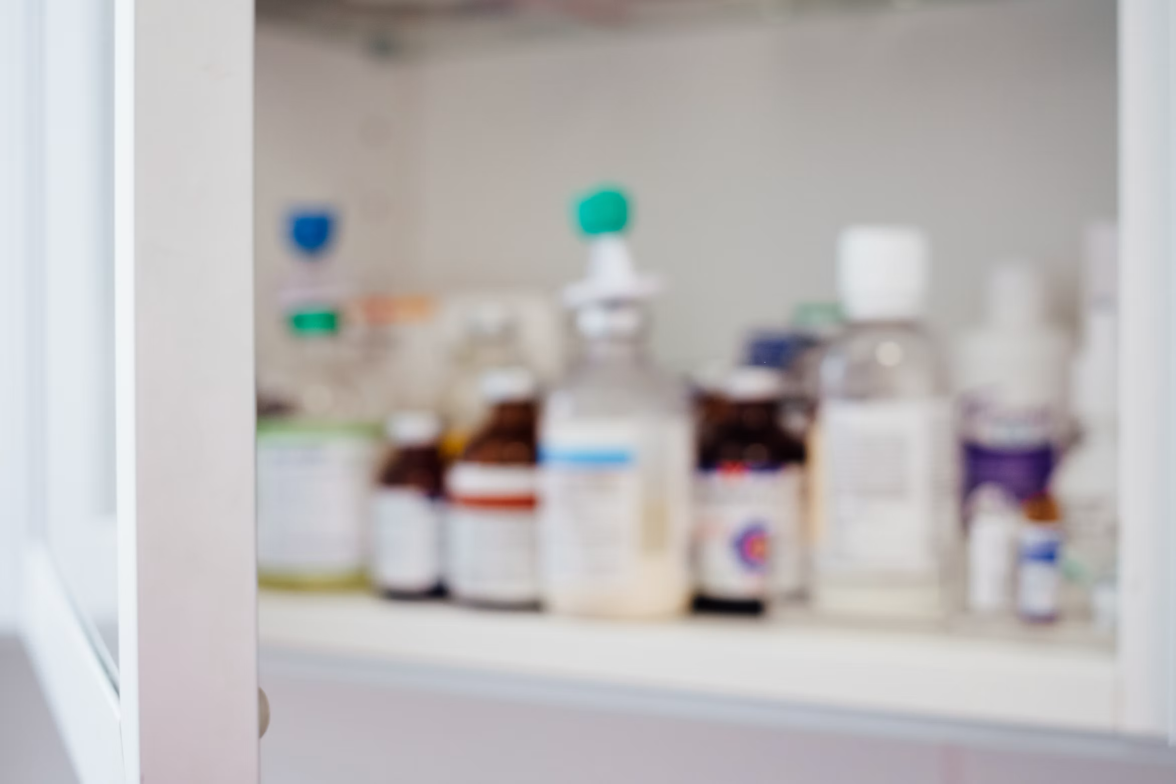 Bathroom Counter and Medicine Cabinet Organization